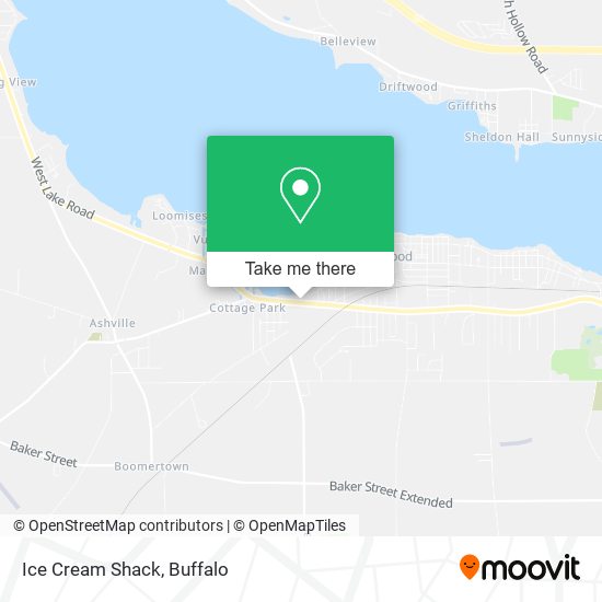 Mapa de Ice Cream Shack