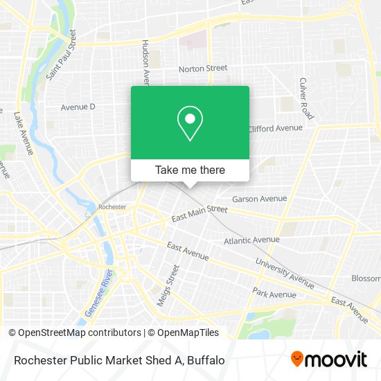Rochester Public Market Shed A map