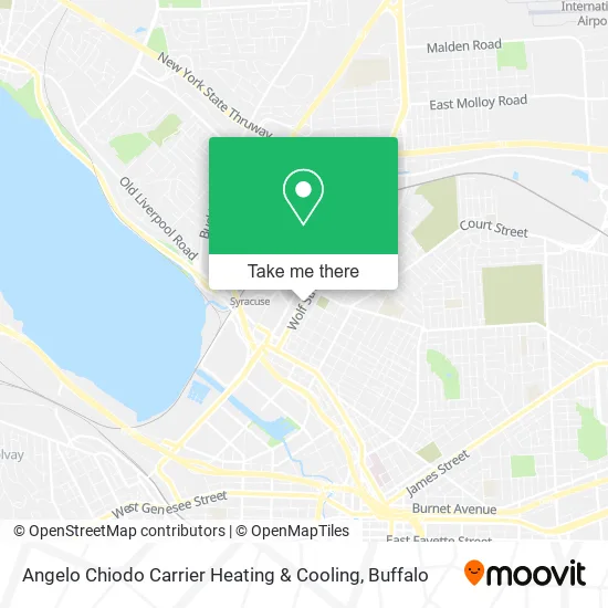 Angelo Chiodo Carrier Heating & Cooling map