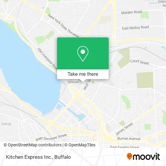 Kitchen Express Inc. map