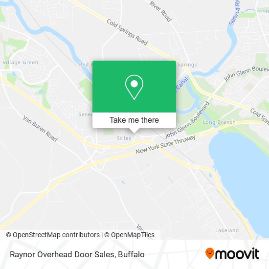 Raynor Overhead Door Sales map