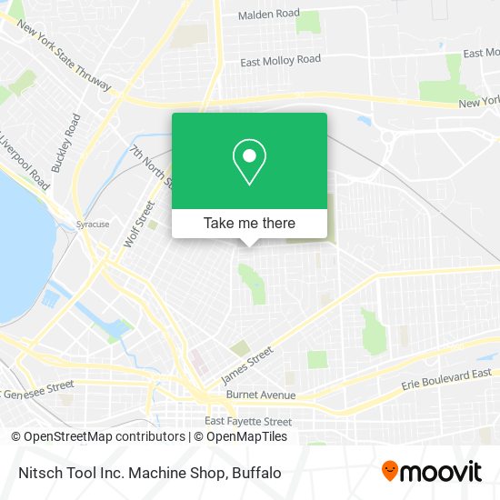 Mapa de Nitsch Tool Inc. Machine Shop