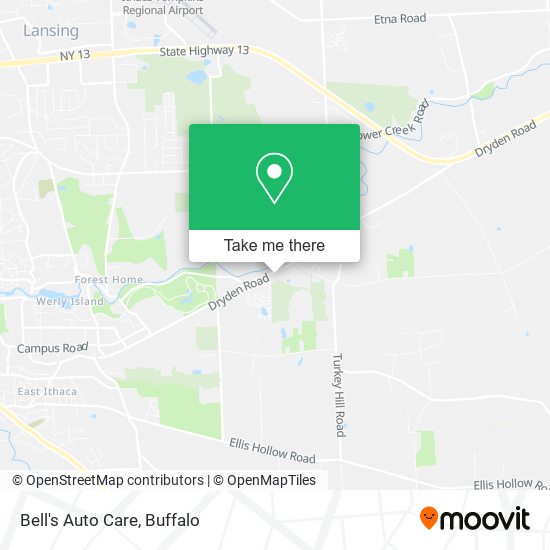 Bell's Auto Care map