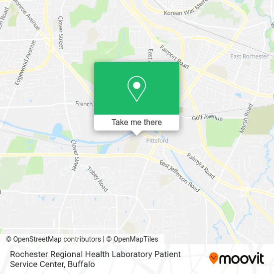 Rochester Regional Health Laboratory Patient Service Center map