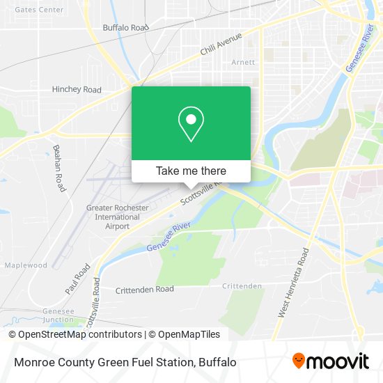 Mapa de Monroe County Green Fuel Station