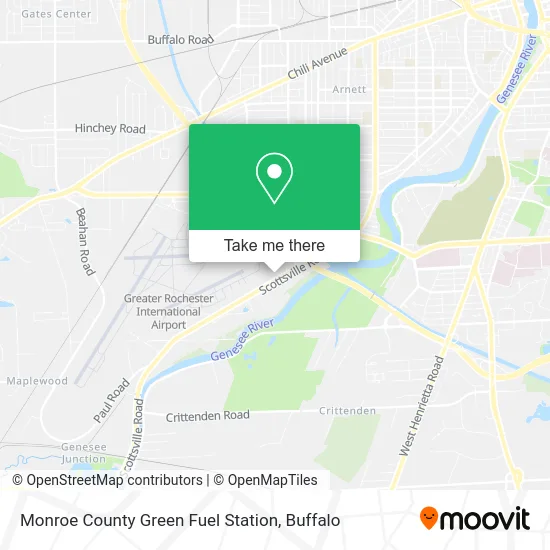 Monroe County Green Fuel Station map
