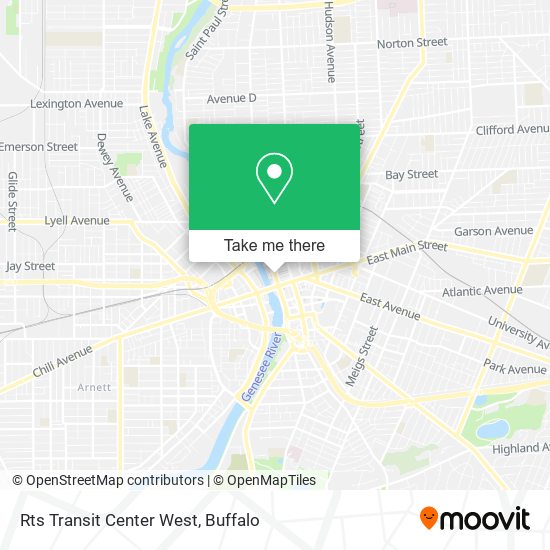 Mapa de Rts Transit Center West
