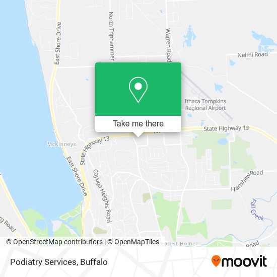 Mapa de Podiatry Services