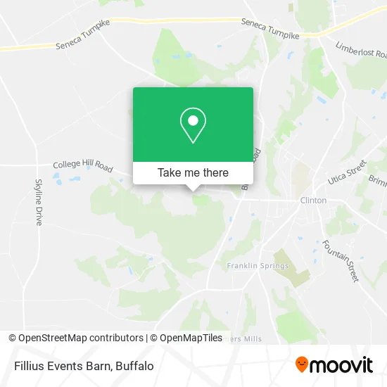 Fillius Events Barn map
