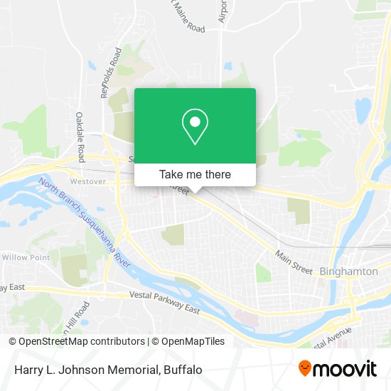 Harry L. Johnson Memorial map