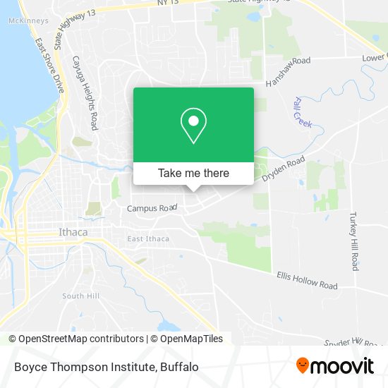 Mapa de Boyce Thompson Institute