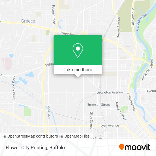 Mapa de Flower City Printing