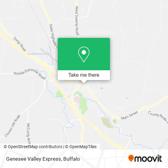 Genesee Valley Express map