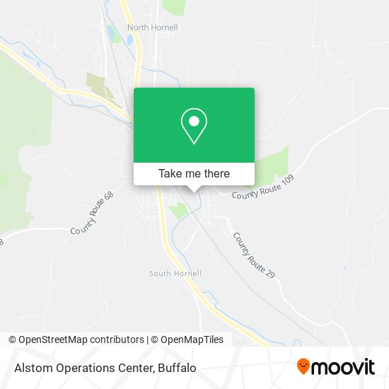 Alstom Operations Center map