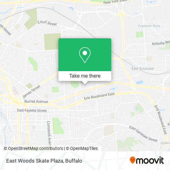East Woods Skate Plaza map