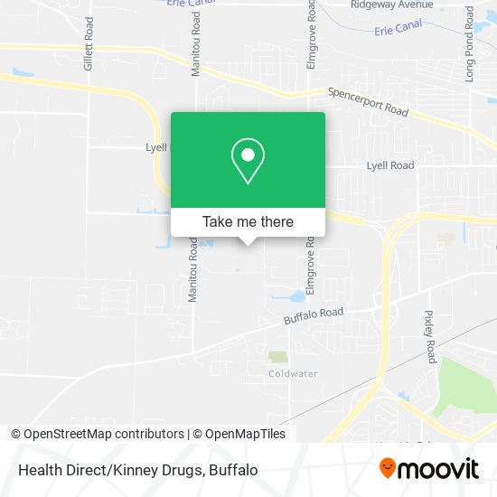 Mapa de Health Direct/Kinney Drugs