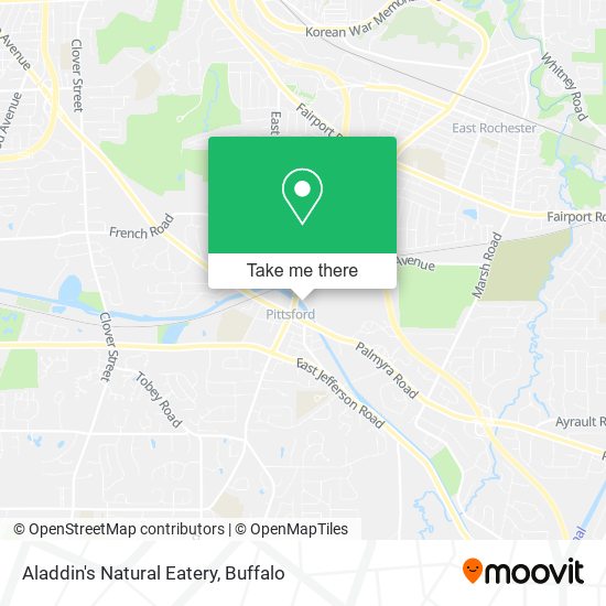 Aladdin's Natural Eatery map