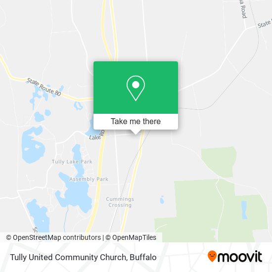 Tully United Community Church map