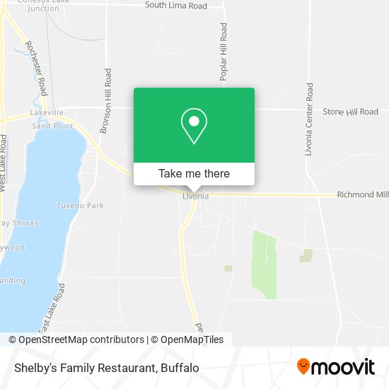 Mapa de Shelby's Family Restaurant