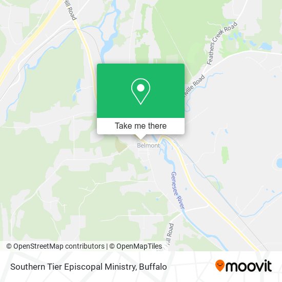 Southern Tier Episcopal Ministry map