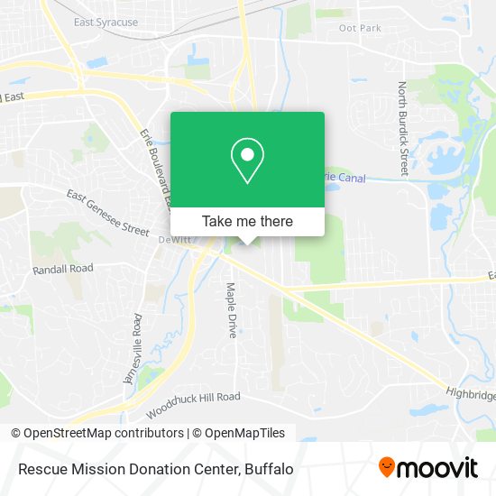 Mapa de Rescue Mission Donation Center