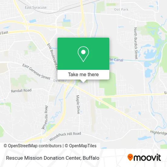 Rescue Mission Donation Center map