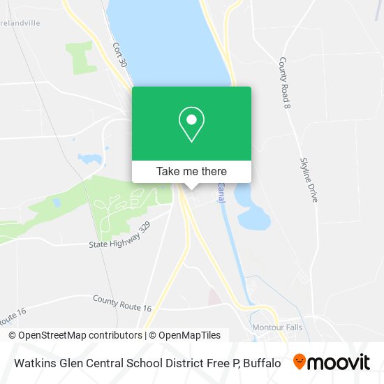 Mapa de Watkins Glen Central School District Free P