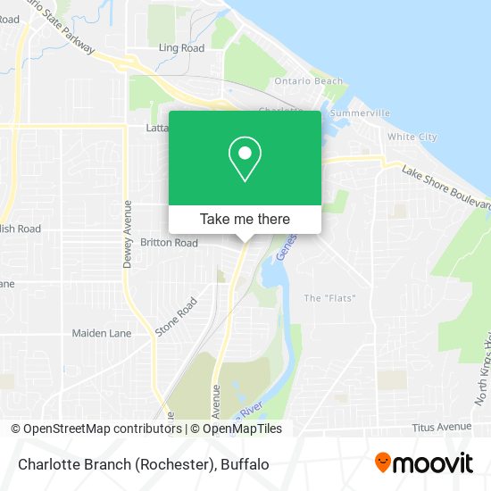 Charlotte Branch (Rochester) map