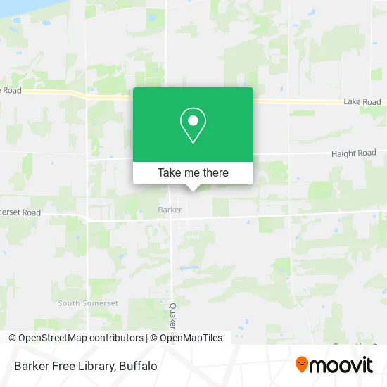 Barker Free Library map