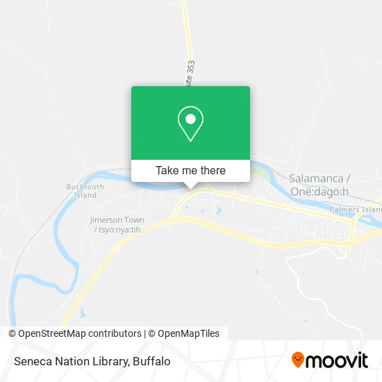 Seneca Nation Library map