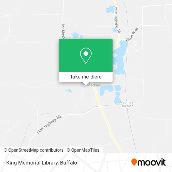 King Memorial Library map