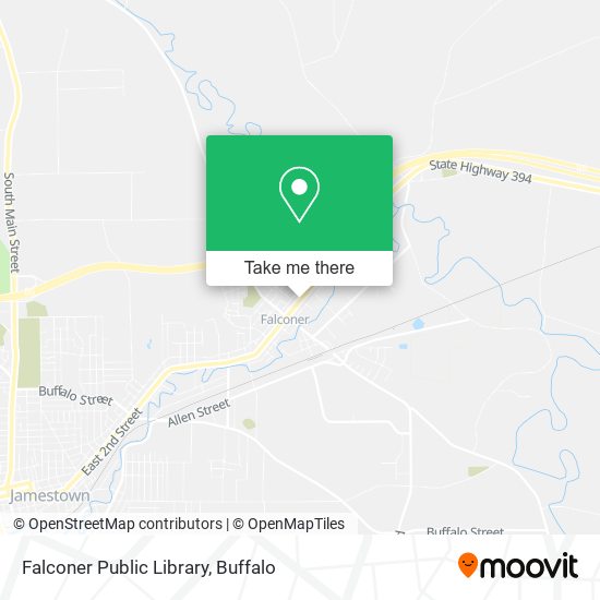 Mapa de Falconer Public Library