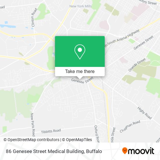 Mapa de 86 Genesee Street Medical Building