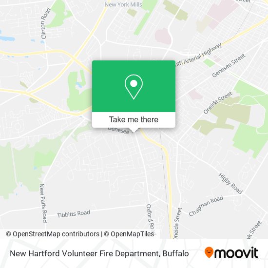 Mapa de New Hartford Volunteer Fire Department