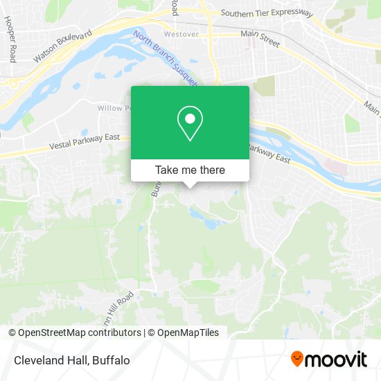 Mapa de Cleveland Hall