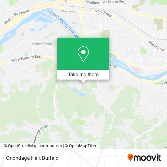 Onondaga Hall map