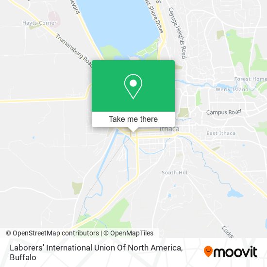 Mapa de Laborers' International Union Of North America
