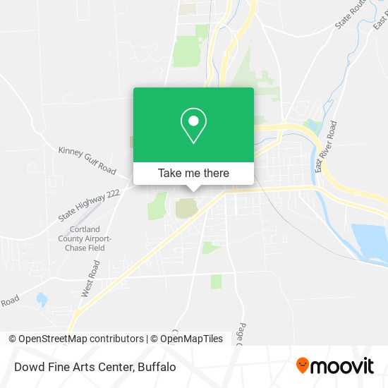 Dowd Fine Arts Center map