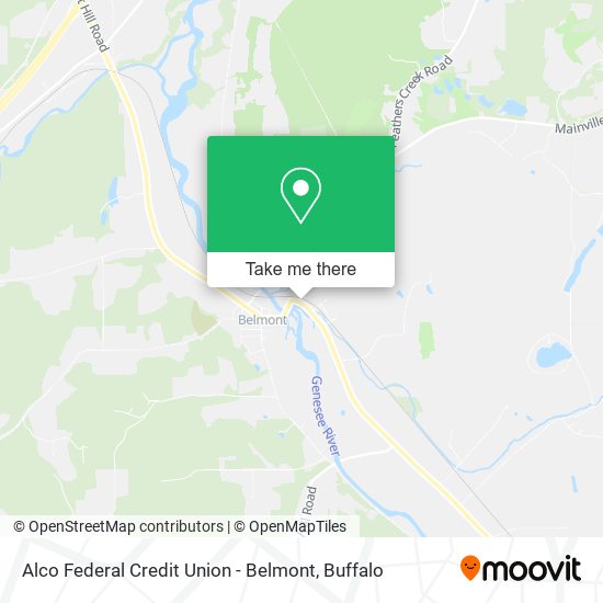 Alco Federal Credit Union - Belmont map