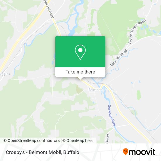 Mapa de Crosby's - Belmont Mobil