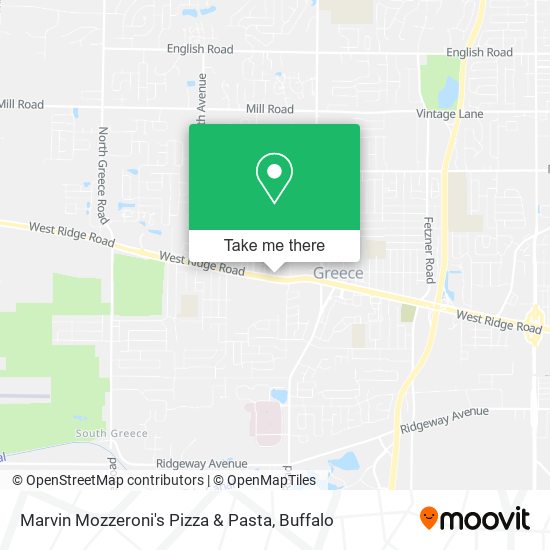 Mapa de Marvin Mozzeroni's Pizza & Pasta