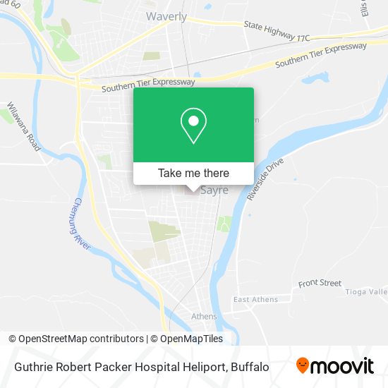 Guthrie Robert Packer Hospital Heliport map