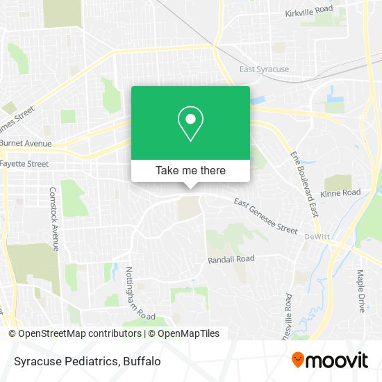 Syracuse Pediatrics map