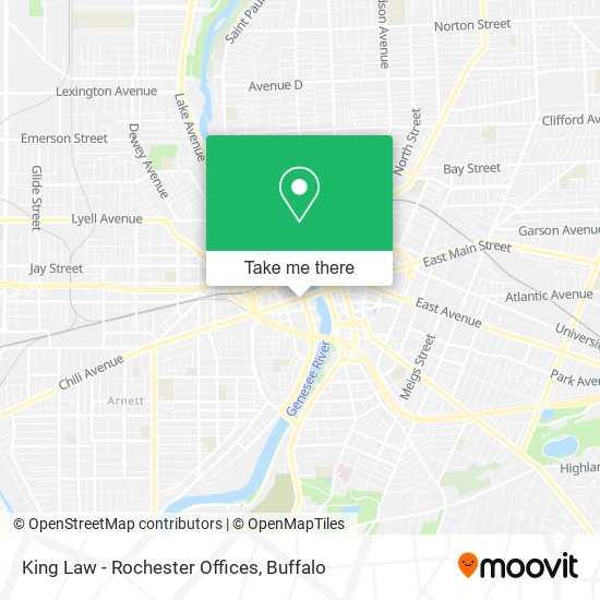 King Law - Rochester Offices map