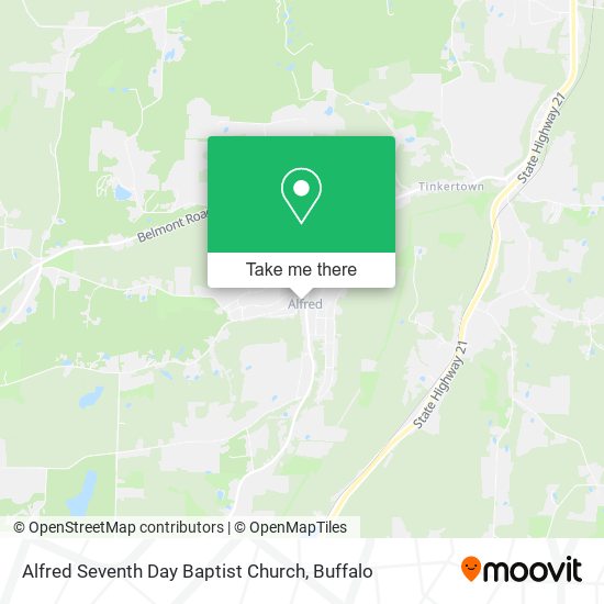 Alfred Seventh Day Baptist Church map