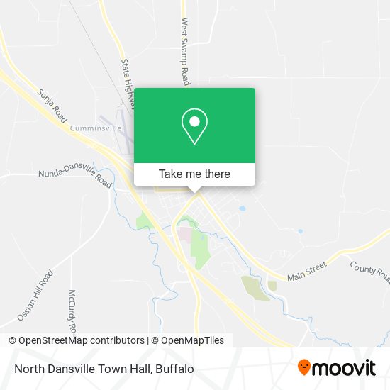 North Dansville Town Hall map