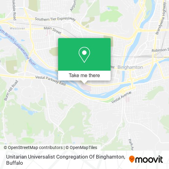 Unitarian Universalist Congregation Of Binghamton map
