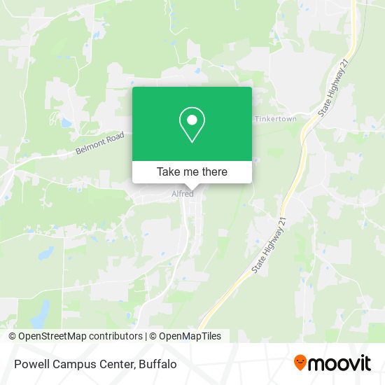 Powell Campus Center map