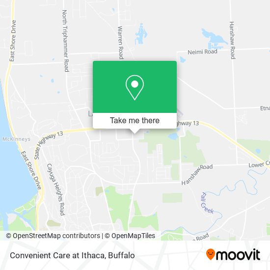 Convenient Care at Ithaca map