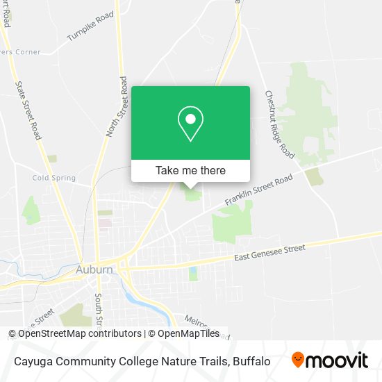 Mapa de Cayuga Community College Nature Trails